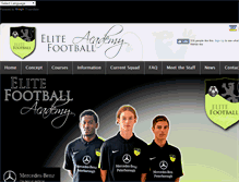 Tablet Screenshot of elite-footballacademy.com